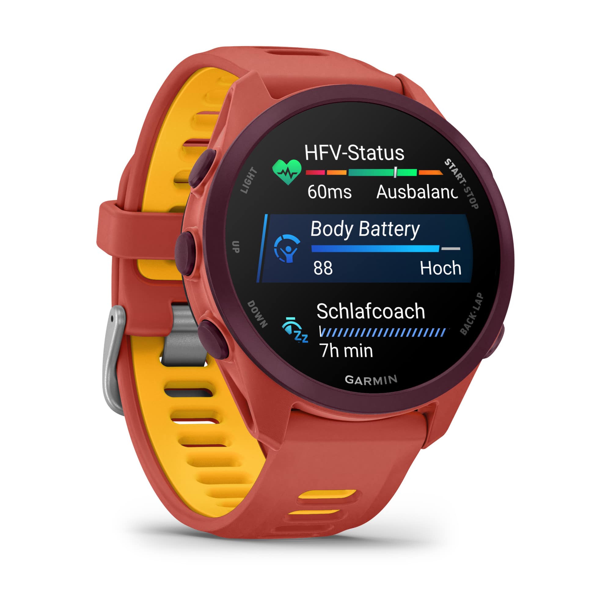 Garmin Forerunner 170 Music Smartwatch rot/gelb