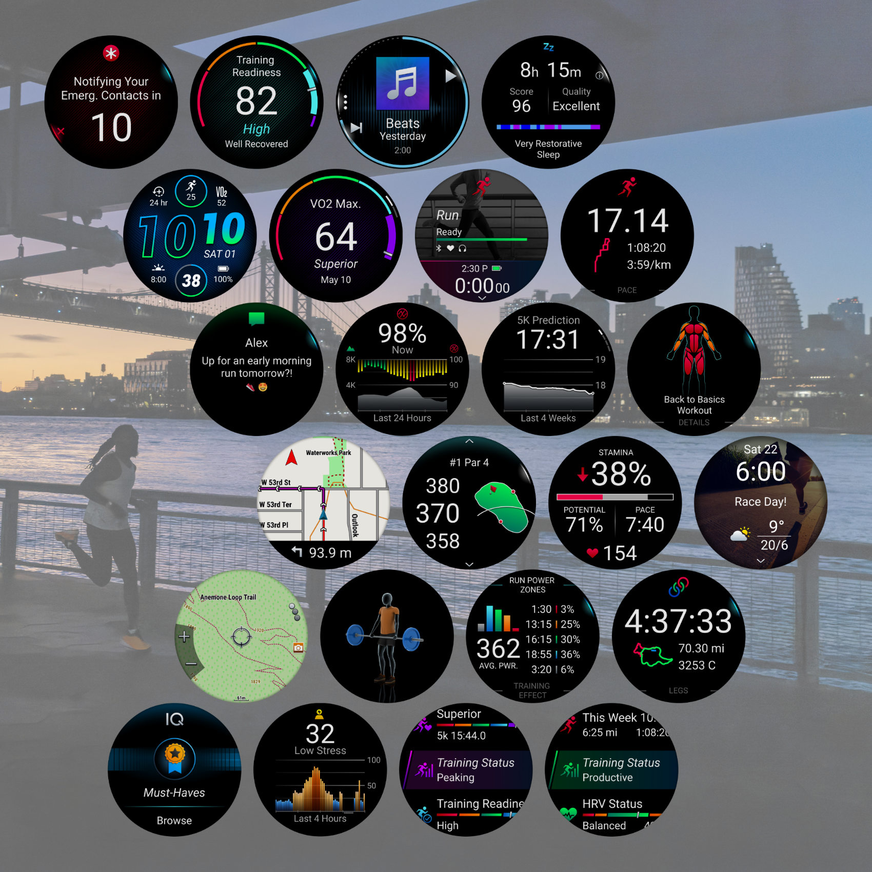 Garmin Forerunner 965 GPS Triathlon Multisportuhr