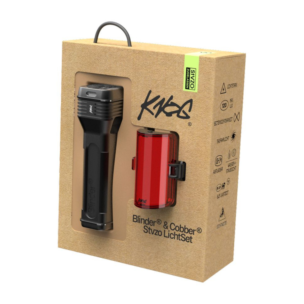 Knog Blinder 120 + Cobber Fahrrad Licht Set