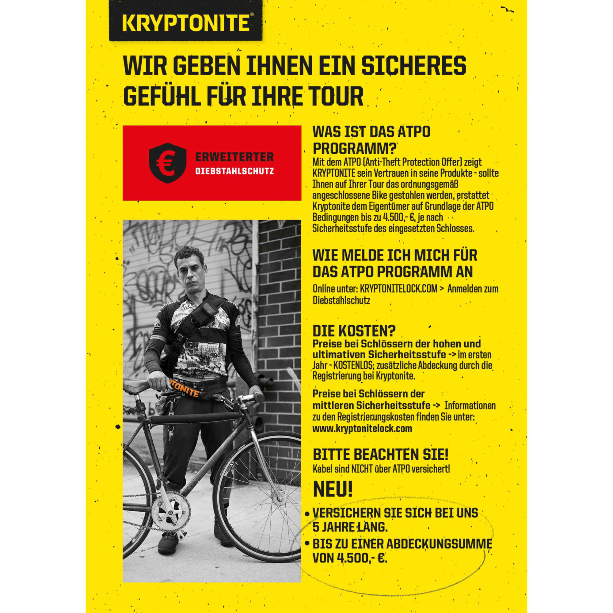 Kryptonite Kryptolok 995 Mini Fahrrad-Kettenschloss