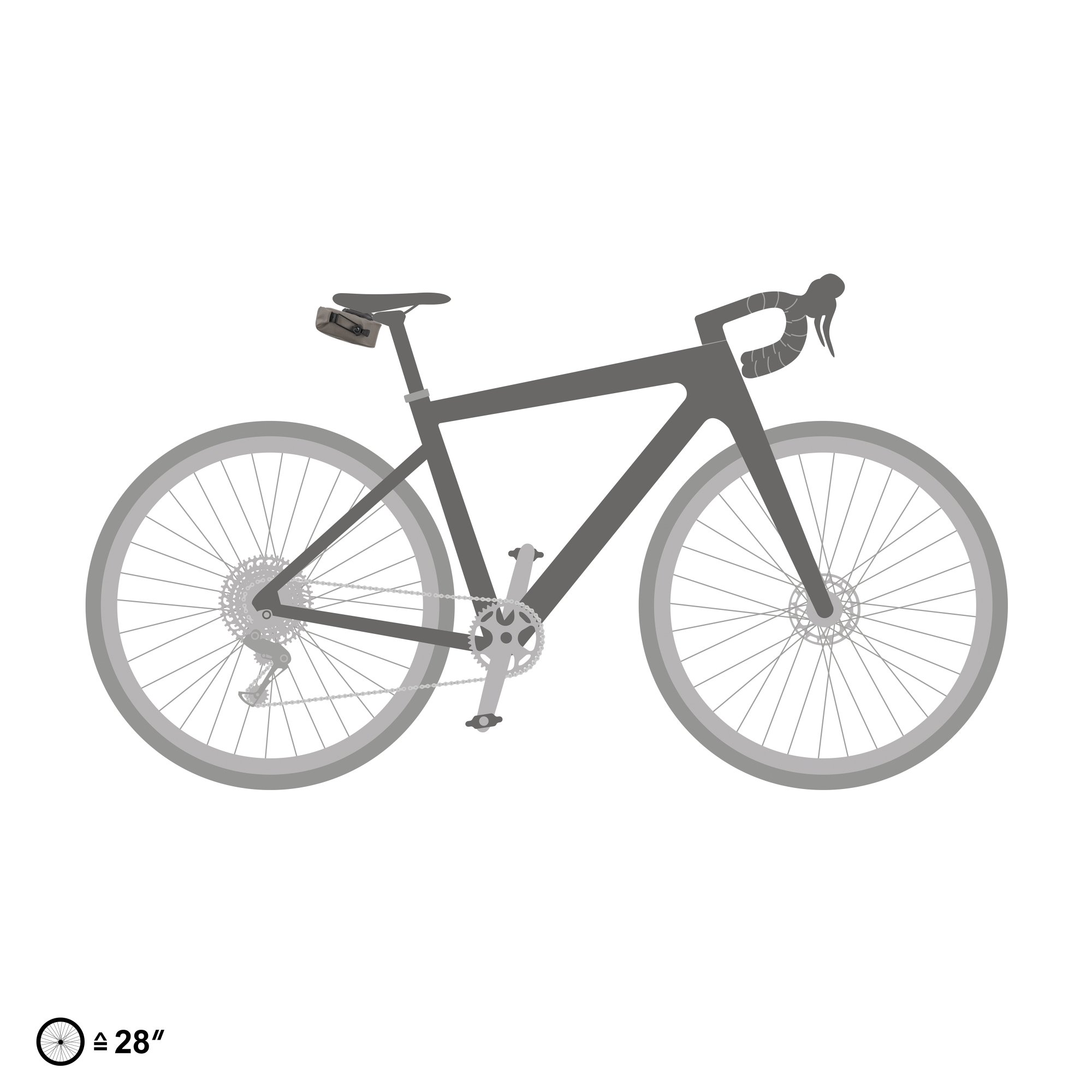 Ortlieb Micro-Bag 0,5 l Satteltasche Fahrrad braun
