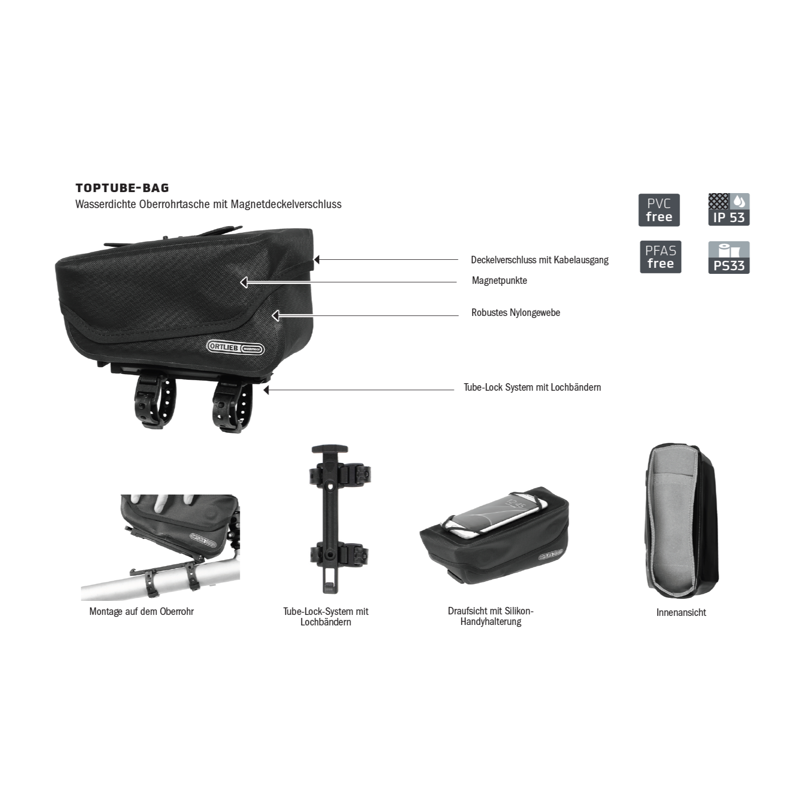Ortlieb Toptube Bag Oberrohrtasche