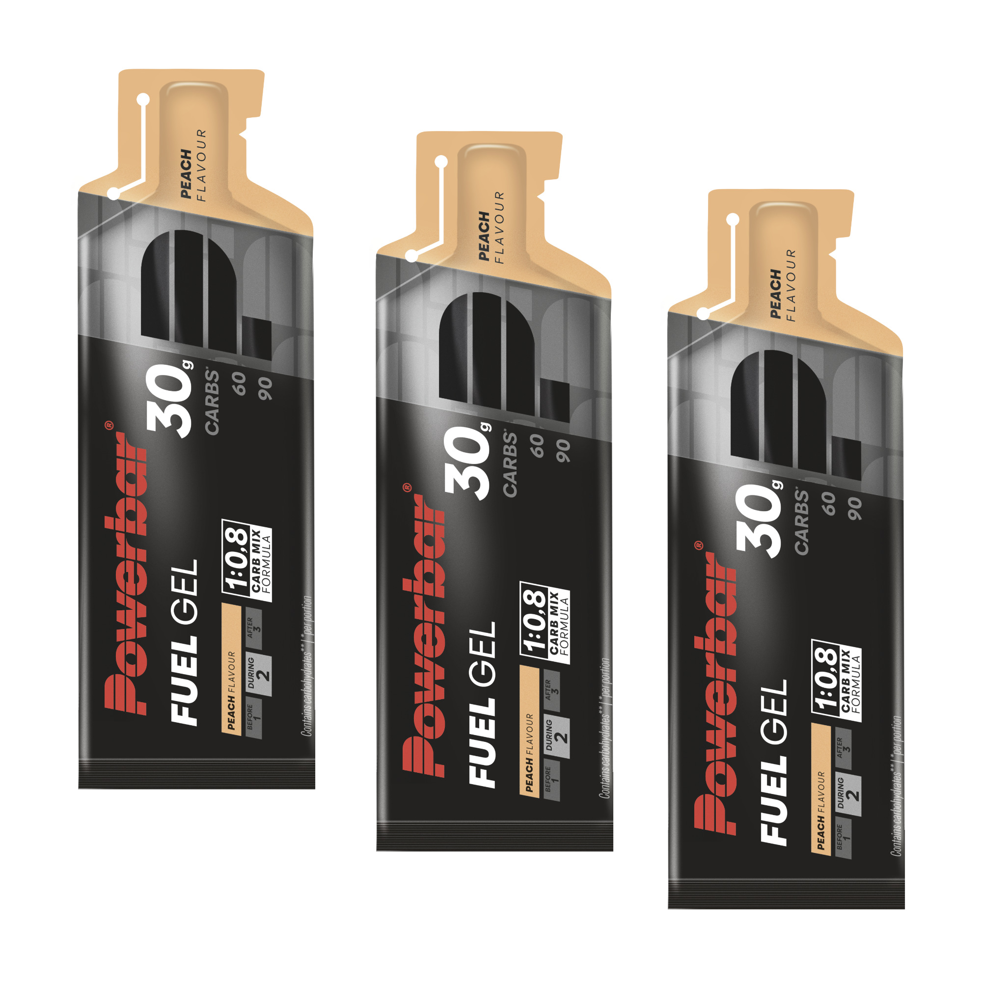 Powerbar Black Line Fuel Gel 30 Energy-Gel 3er-Set (3x50 ml)