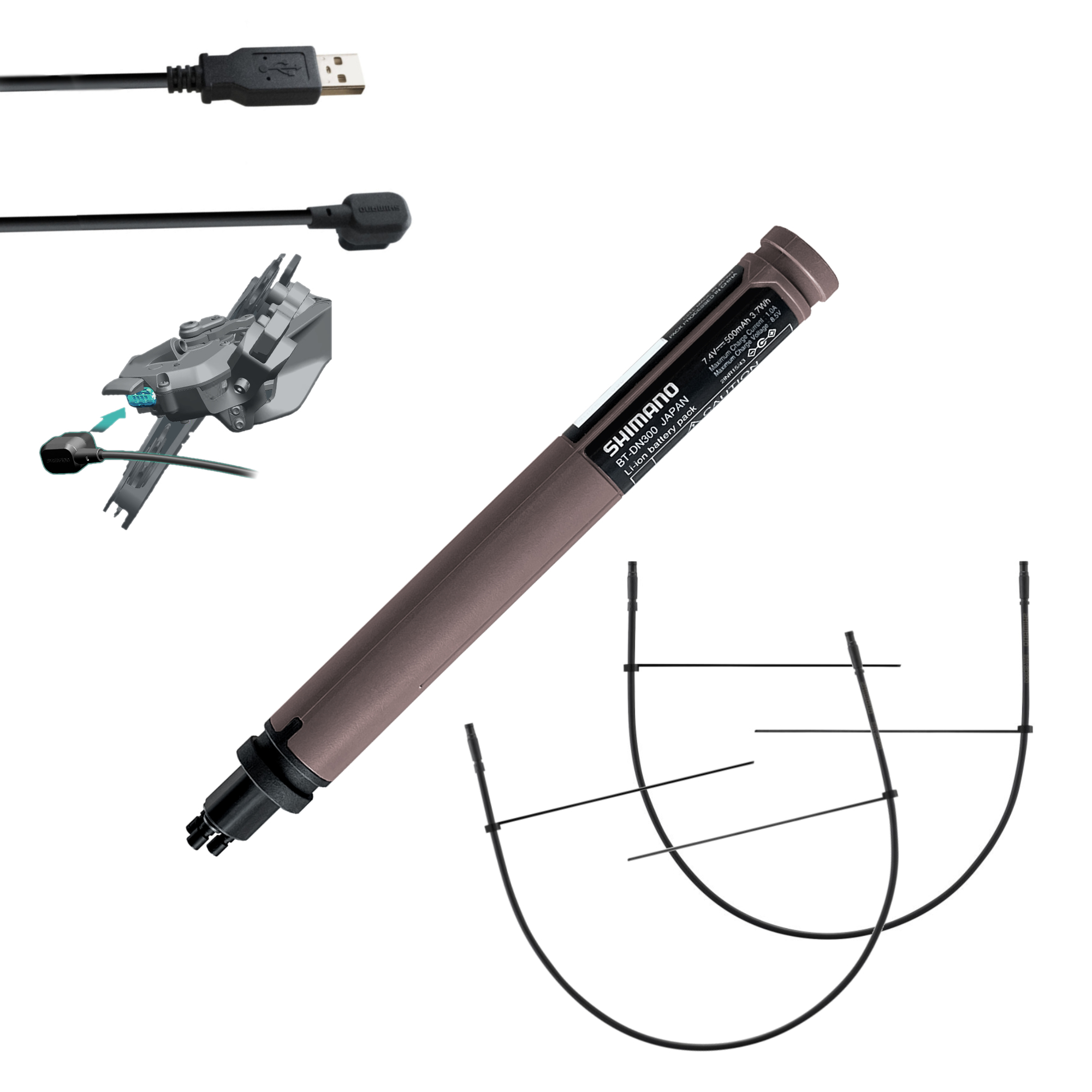 Shimano Ultegra R8150 Di2 Rennrad-Gruppe mit Bremsen