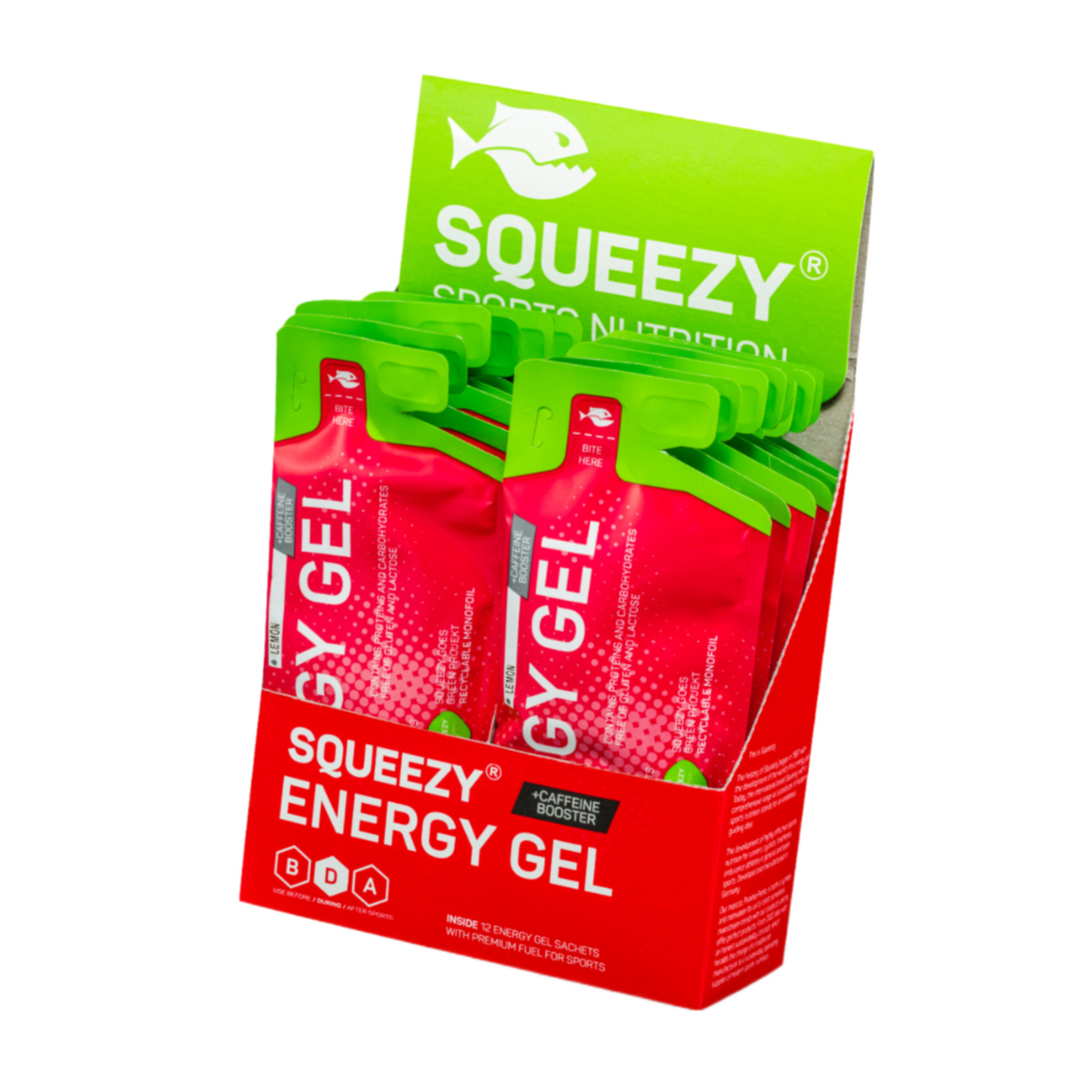 Squeezy Energy Gel vegan Box (12 x 30/33 g)