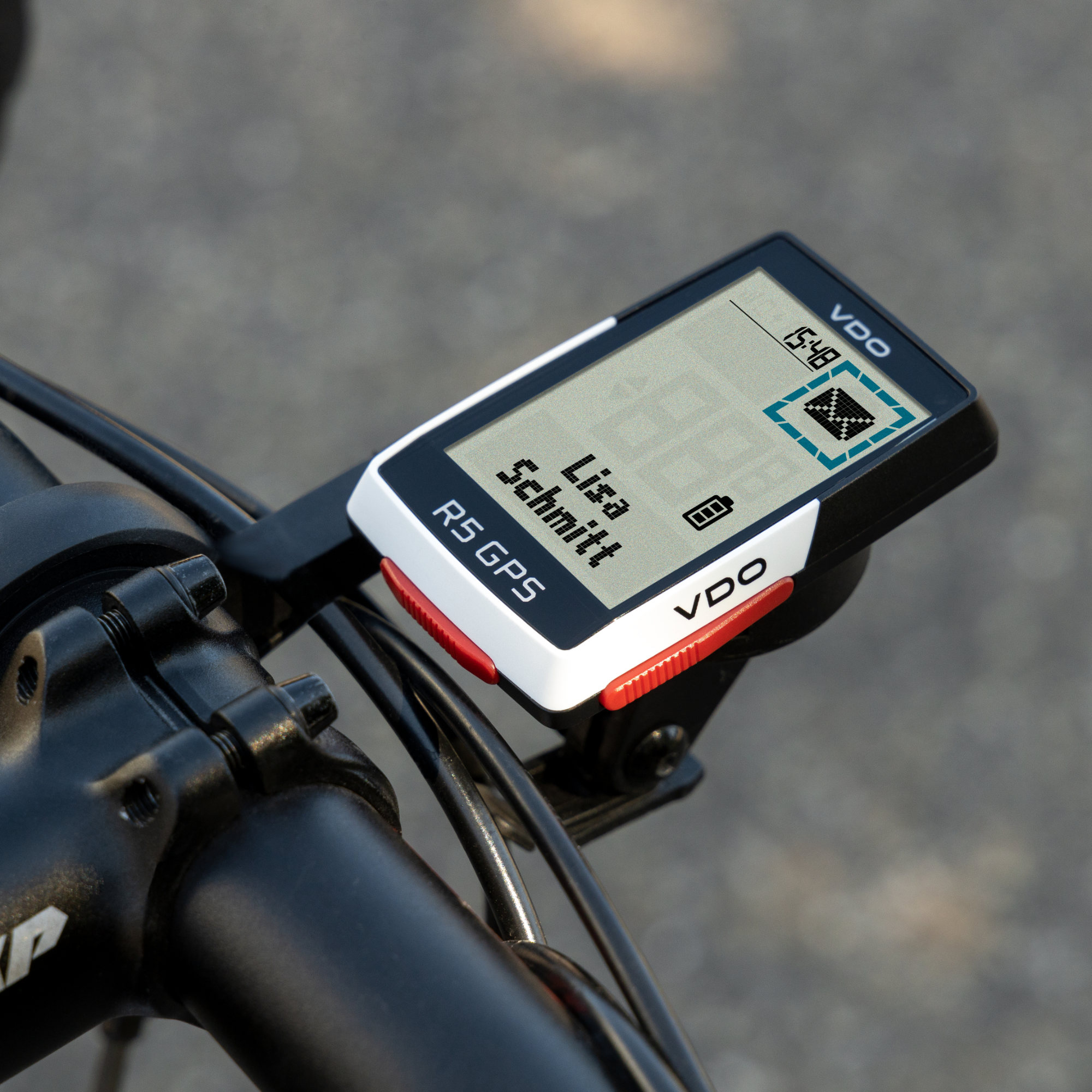 VDO R5 GPS Fahrradcomputer mit Over Clamp Butler